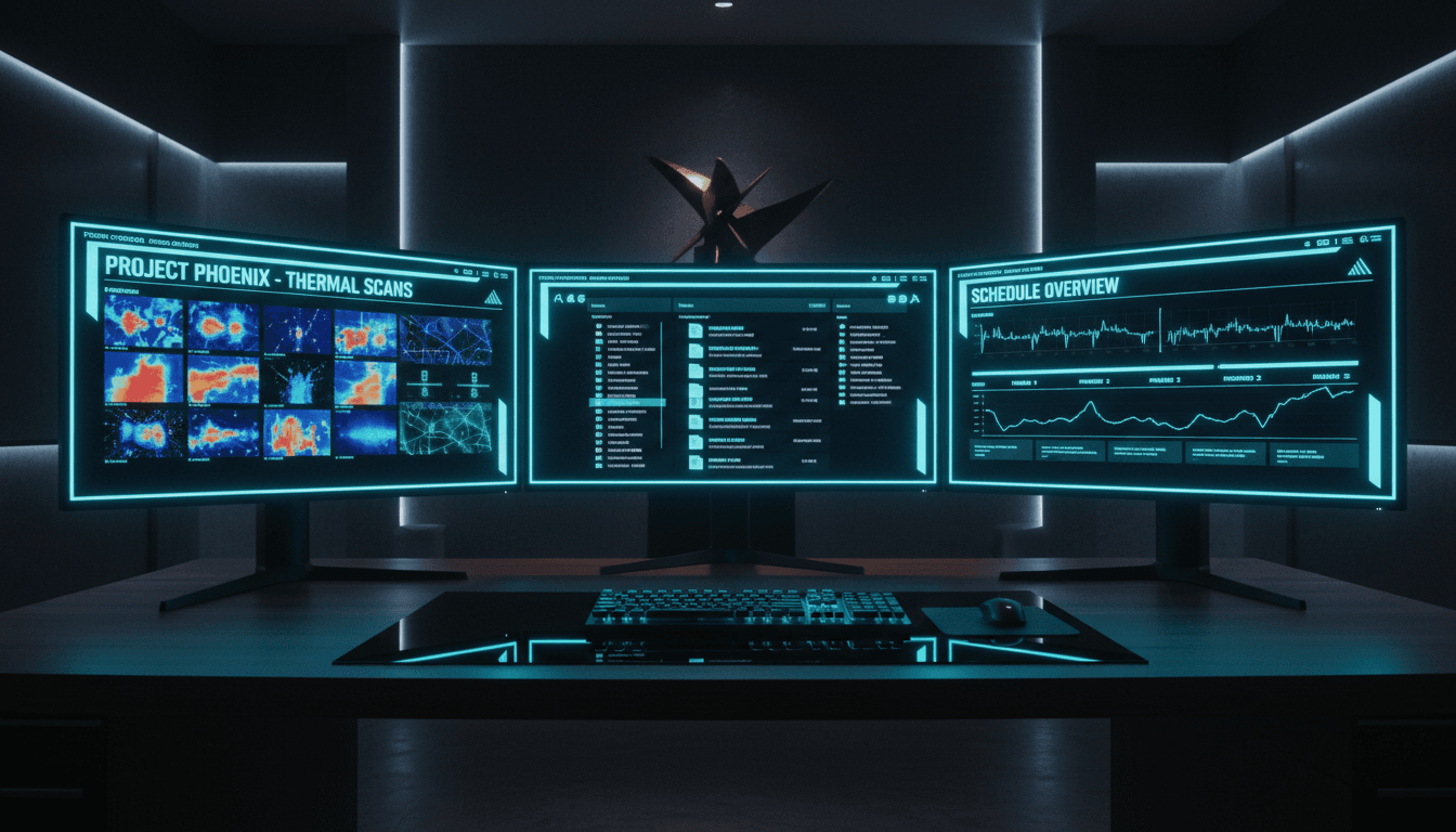 Digital restoration documentation and thermal imaging files organized in database